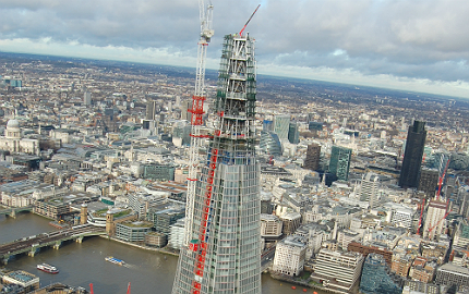 Amazing views of the Shard and London's skyline.